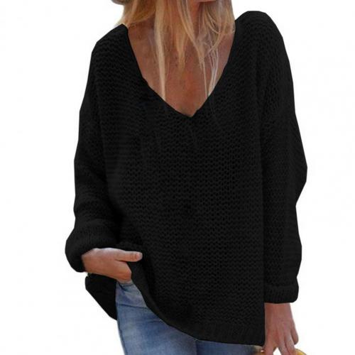 Drune | Strickpullover - Oversized Lockere Passform - Weicher V-Ausschnitt - Langärmlig Warm Komfort