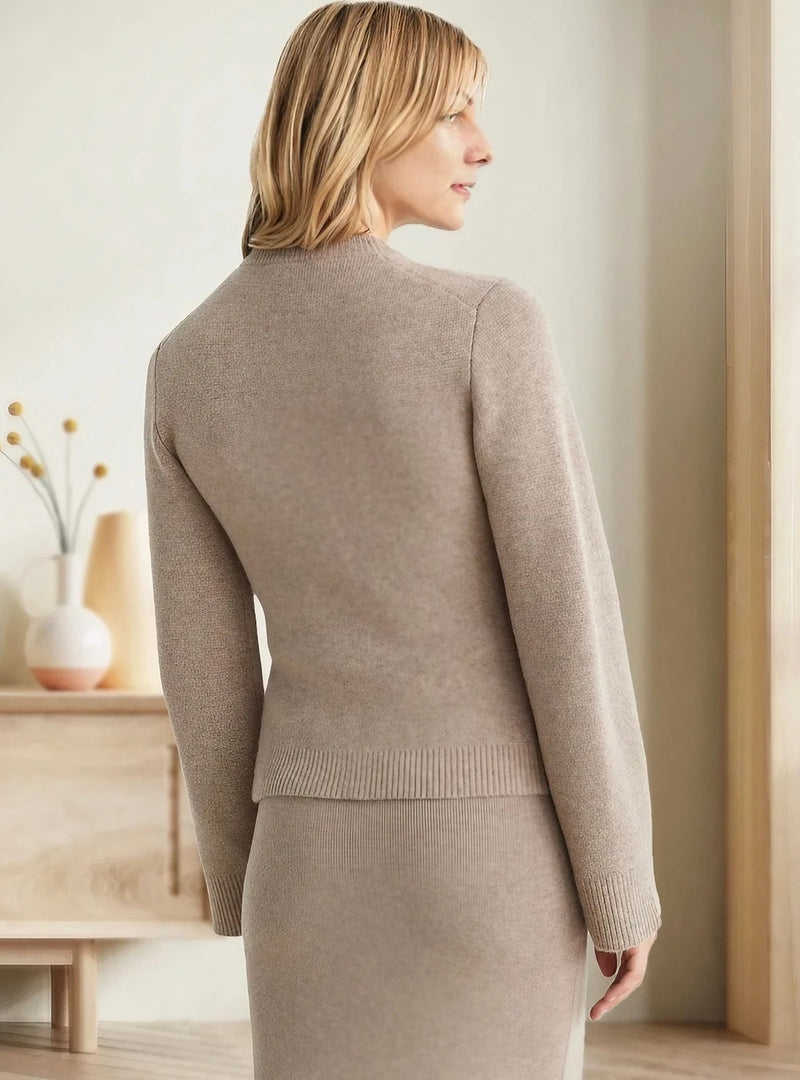 Drune | Strickjacke - Knopfverschluss - Rundhals - Lange Ärmel - Weich und Bequem