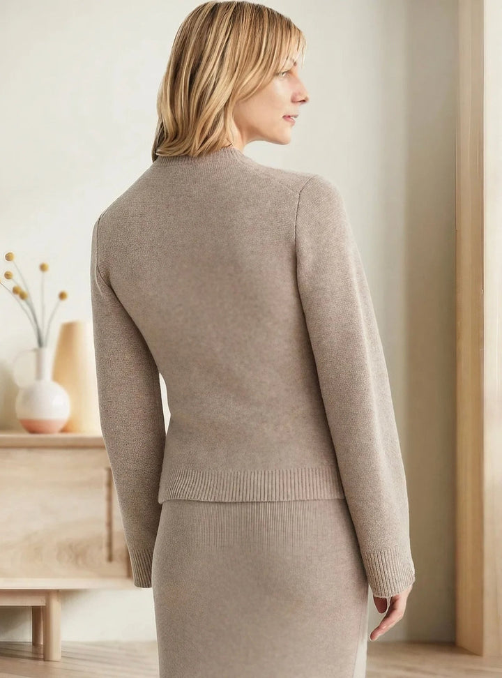 Drune | Strickjacke - Knopfverschluss - Rundhals - Lange Ärmel - Weich und Bequem
