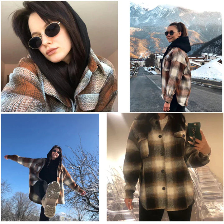 Drune | Vintage Mid Coat für Frauen - Stilvoll und Lässig