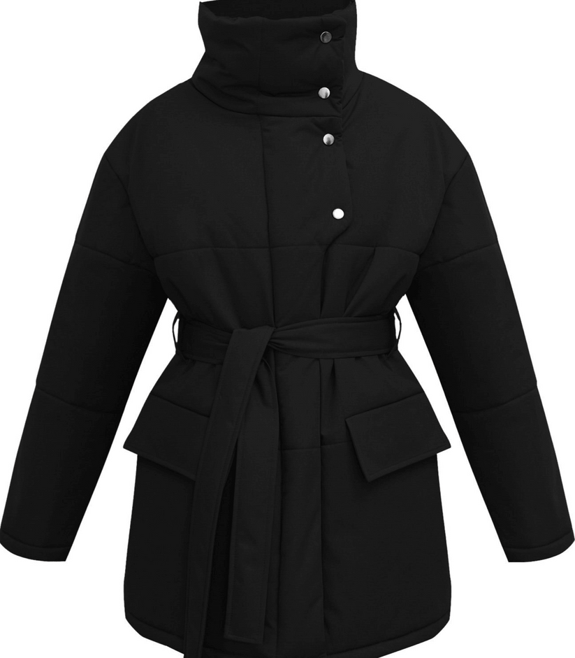 Drune | Puffer-Bürojacke mit Gürtel Zuzanna