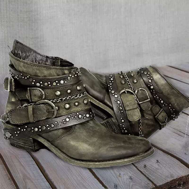 Drune | Vintage Slip-On Damenstiefel