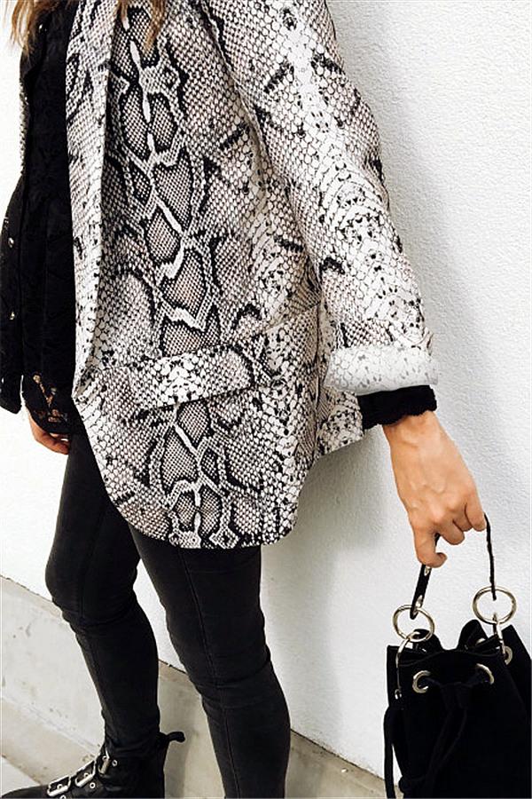 Drune | Tiermuster Strickjacke