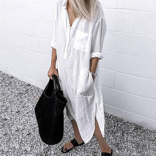 Drune | Leinen Maxi Kleid