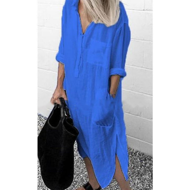 Drune | Leinen Maxi Kleid