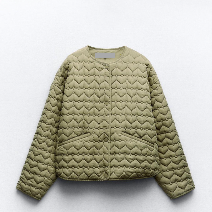 Drune | Gefütterte Jacke mit Herzmuster