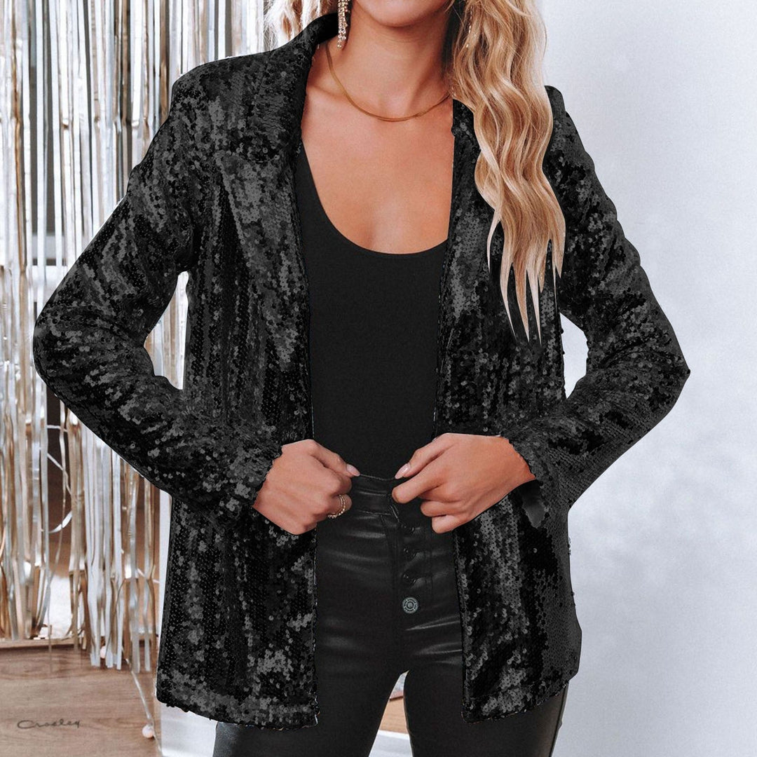 Drune | Stilvolle Winter Schicke Glitzer Blazer Für Frauen