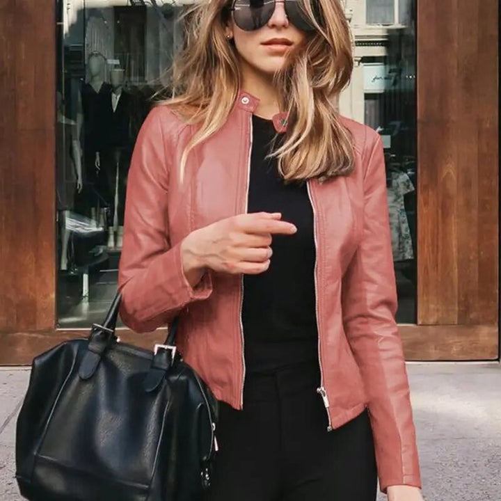 Drune | Klassische Lederjacke für Damen