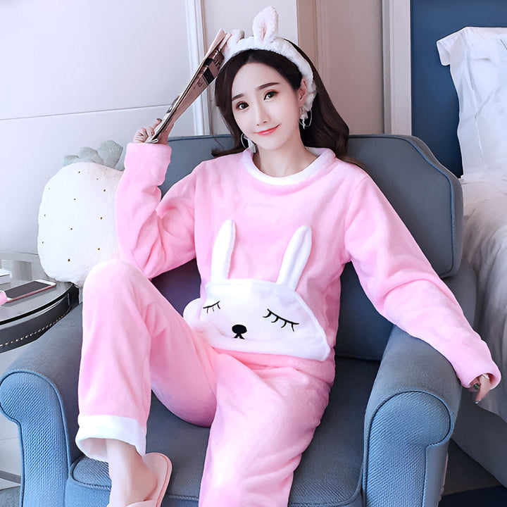 Drune | Kuscheliges Fleece-Pyjama-Set