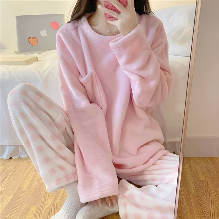 Drune | Kuscheliges Fleece-Pyjama-Set