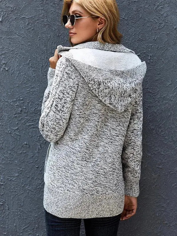 Drune | Lässiger KapuzenStrickjacke Pullover