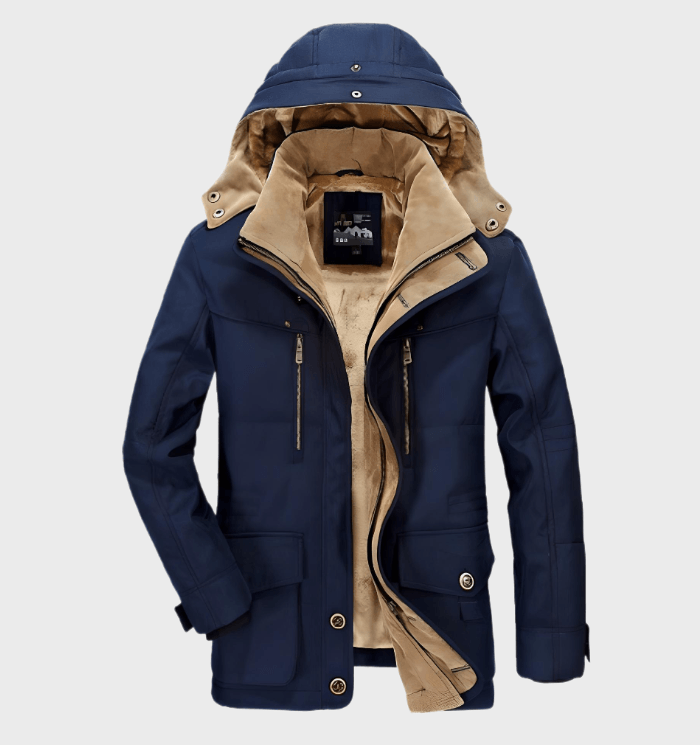 Drune | Warme Herren-Winterjacke mit Kapuze