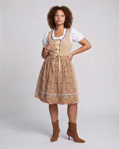 Damen Trachtenkleid mit traditionellem Stickdesign Drune