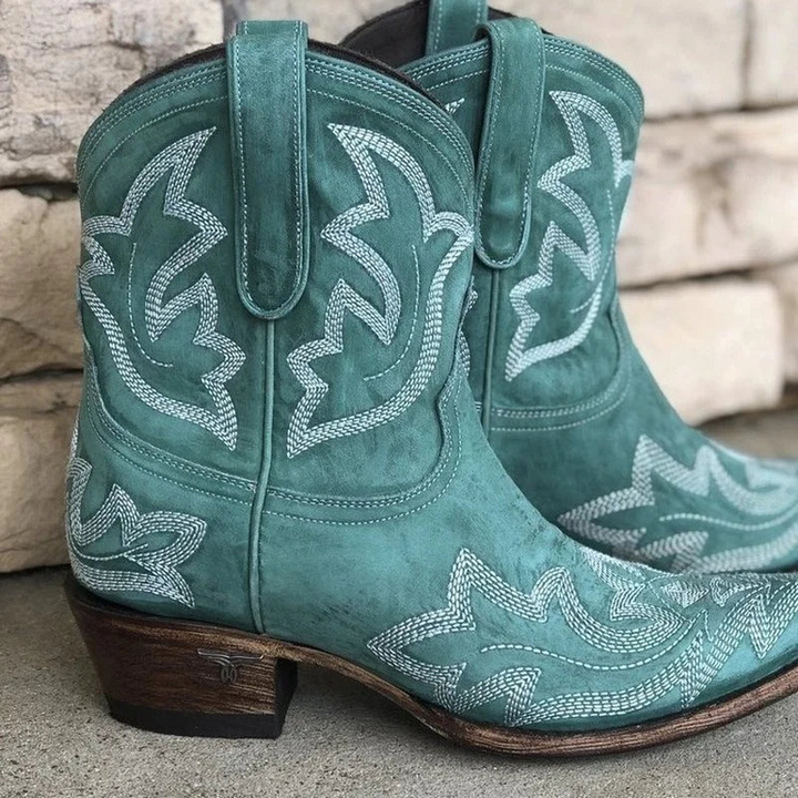 Drune | Damen Western Cowboystiefel Braun