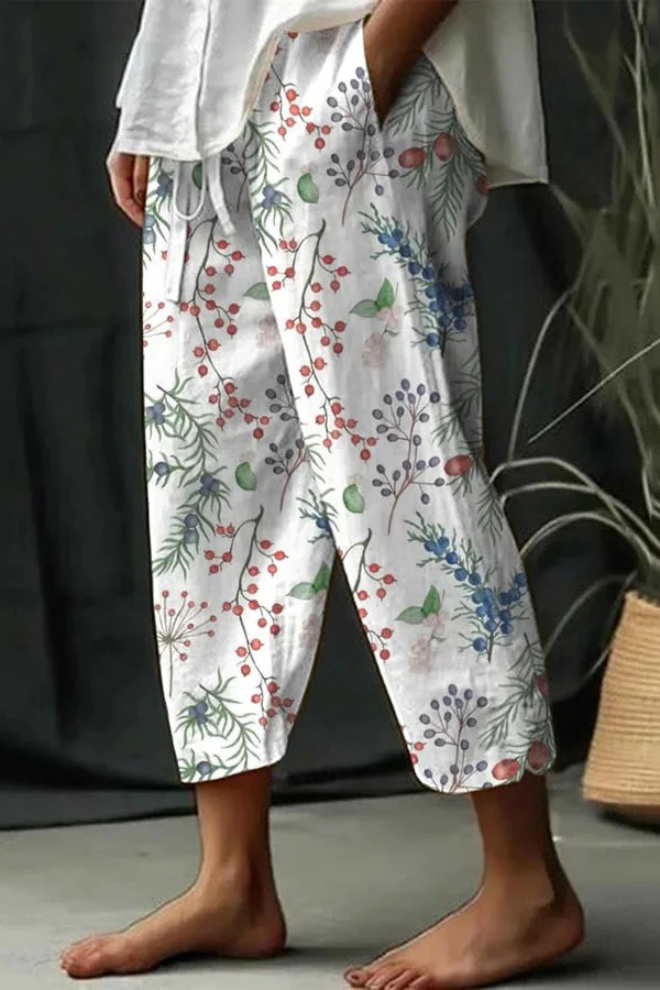 Drune | Lässig Unique Printed Button Pocket Pants