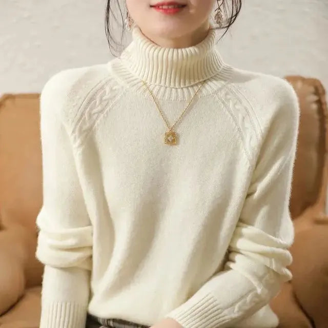 Drune | Klassischer Rollkragenpullover Wollmischung Warm und Stilvoll