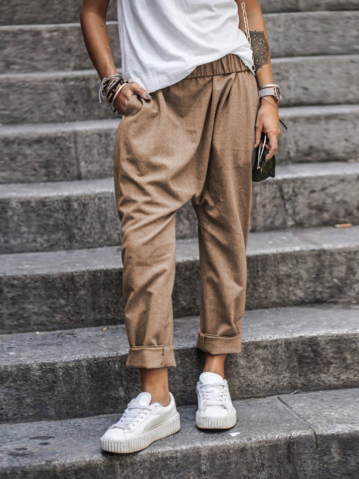 Drune | Lässige Leinenhose Look