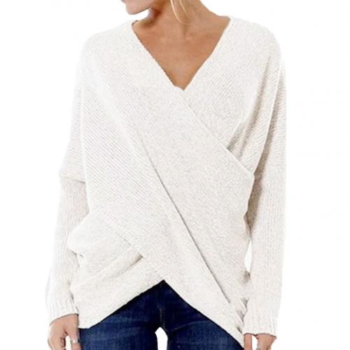 Drune - Damen Crossover Strickpullover