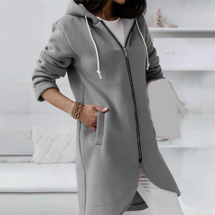 Drune Jacke | Bequeme lange Kapuzenweste für Frauen