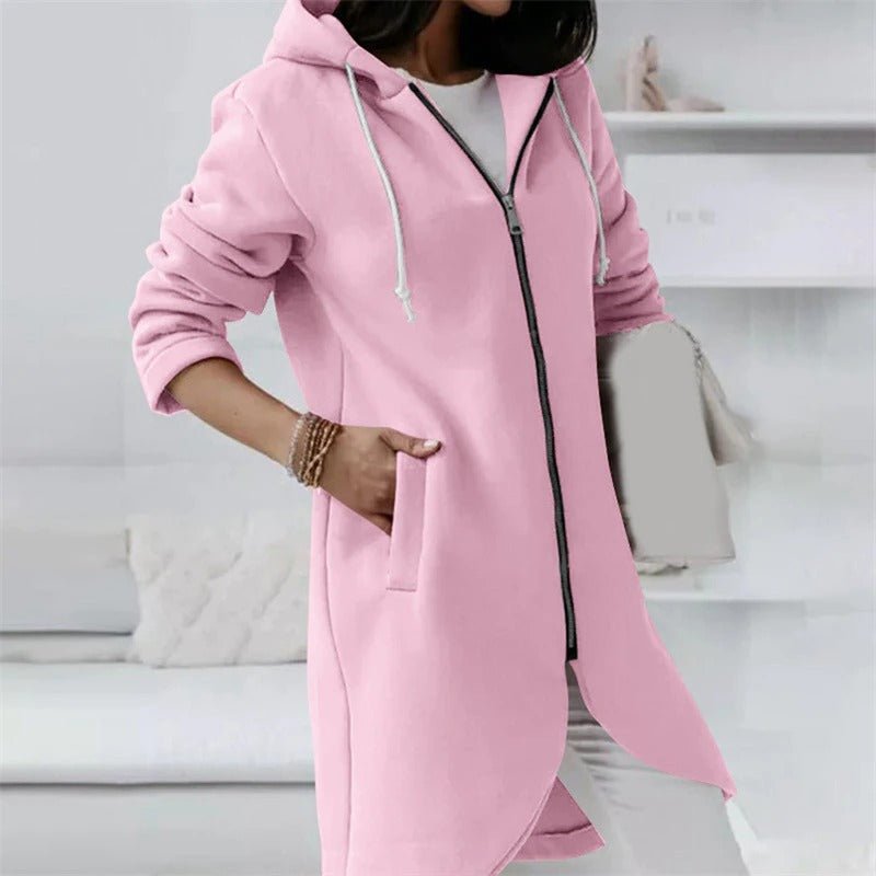 Drune Jacke | Bequeme lange Kapuzenweste für Frauen