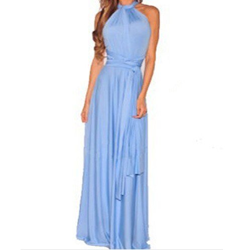 Drune | Elegantes Halter-Maxikleid ohne Rücken für Frauen