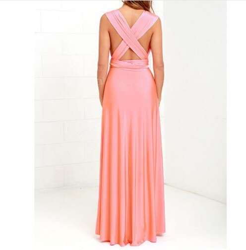 Drune | Elegantes Halter-Maxikleid ohne Rücken für Frauen