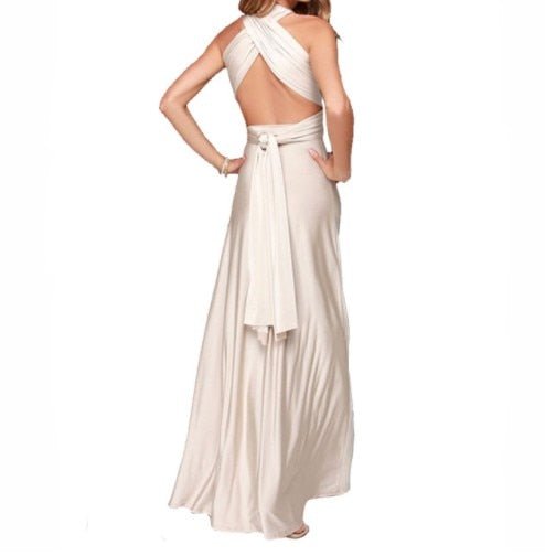 Drune | Elegantes Halter-Maxikleid ohne Rücken für Frauen