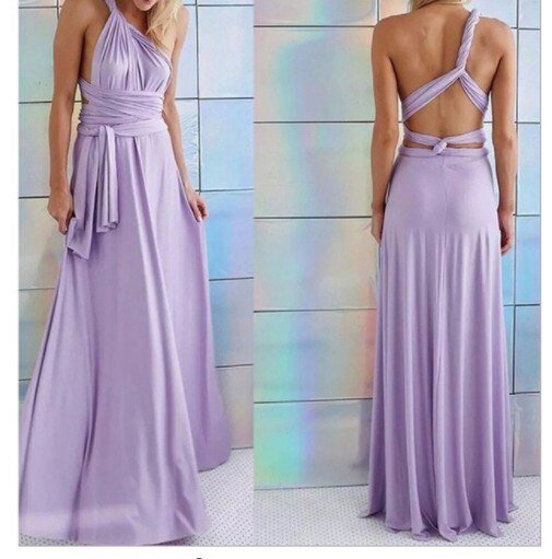Drune | Elegantes Halter-Maxikleid ohne Rücken für Frauen