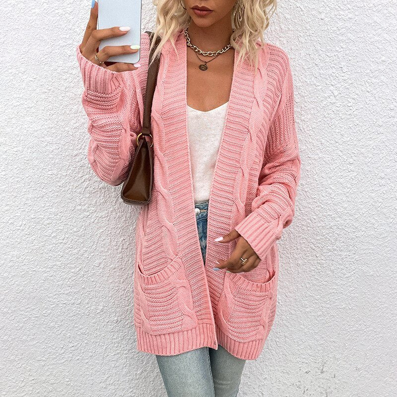 Drune Strickjacke | Bequemer langer Strickmantel für Frauen
