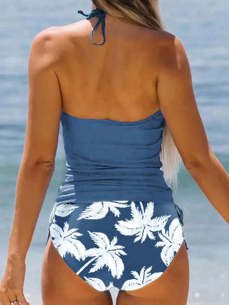 Drune | Damen Badeanzug Sommer Strand Kokos Bikini Set
