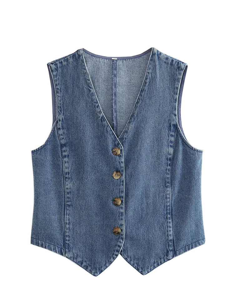 Drune | Damen Blaue Jeansjacke