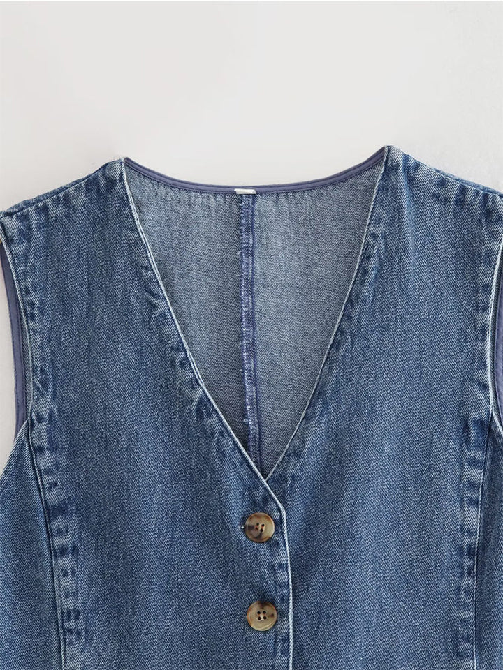 Drune | Damen Blaue Jeansjacke
