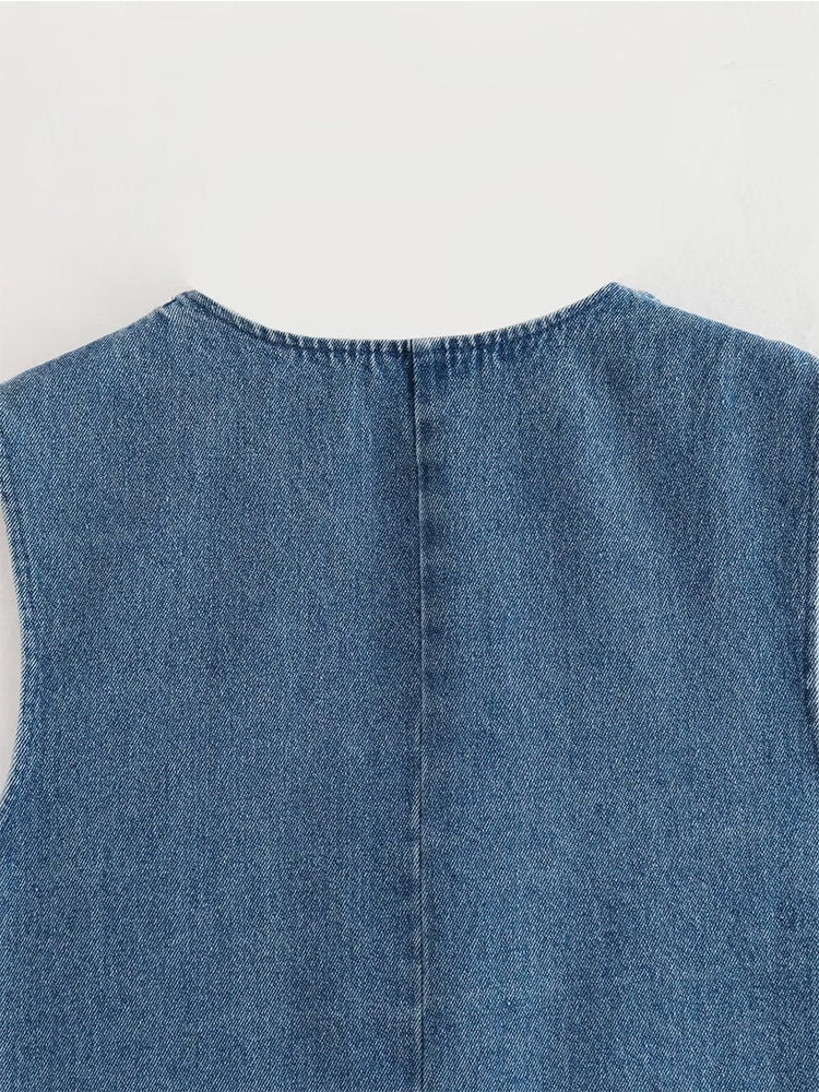 Drune | Damen Blaue Jeansjacke