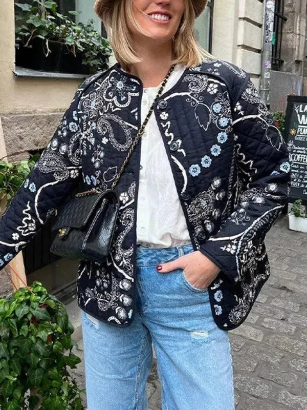 Drune | Damen Baumwollgequilteter Mantel