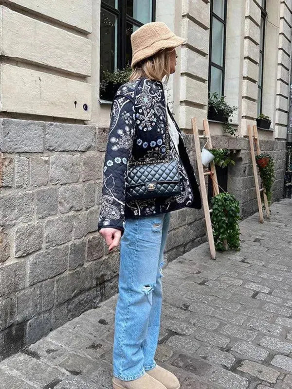 Drune | Damen Baumwollgequilteter Mantel