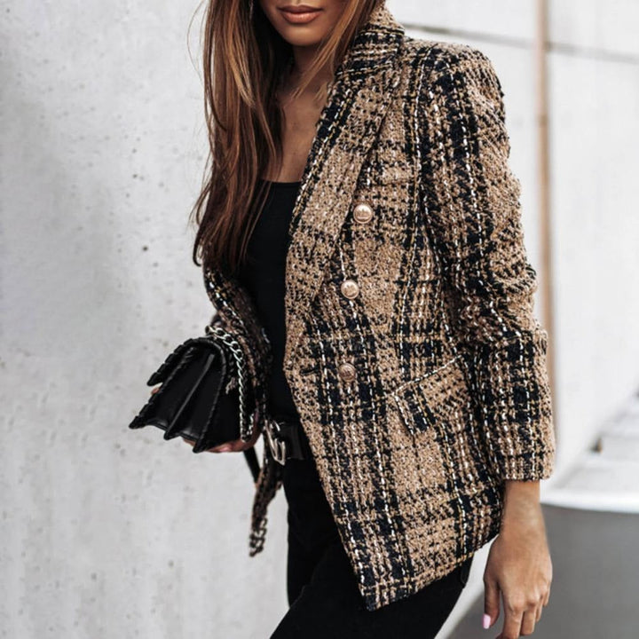Drune - Karierter modischer Blazer mit seitlichen Taschen