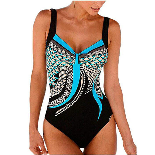 Drune | Damen Kombinierter Badeanzug Push Up Sexiger Badeanzug