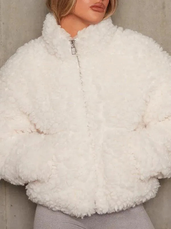 Drune | Damen Plüsch Gefütterte Winter Fleecejacke