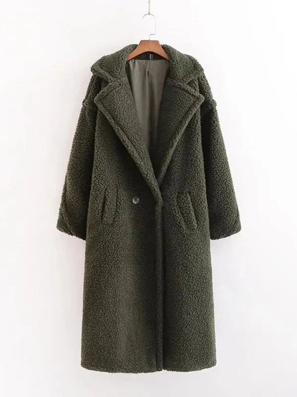Drune | Damen Warmer Fell Wollmantel