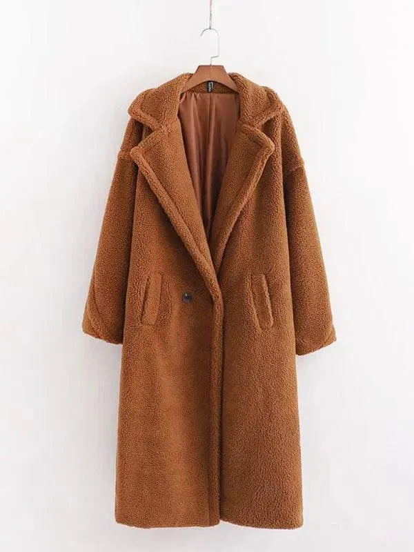 Drune | Damen Warmer Fell Wollmantel