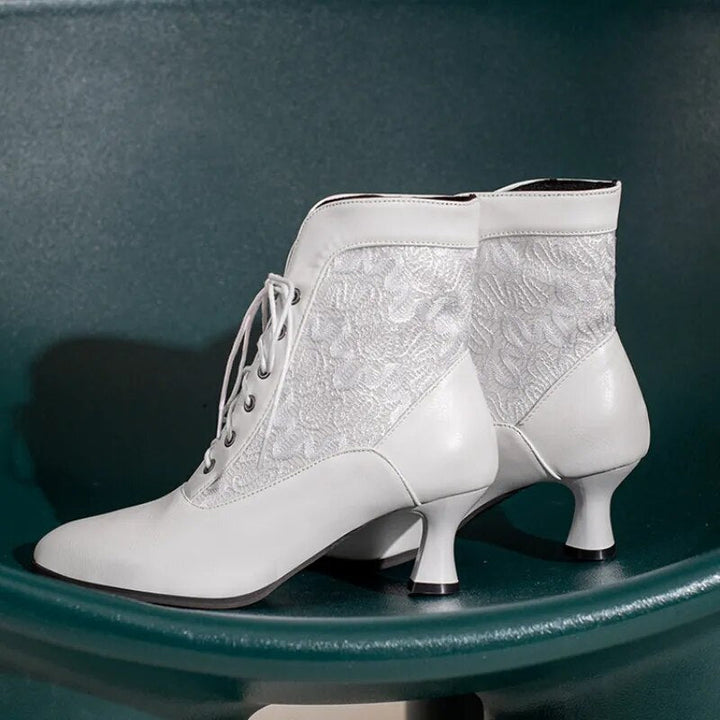 Drune | Damen Stiefeletten Leder Schnürschuhe Moderne Schuhe