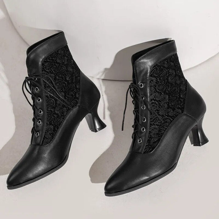 Drune | Damen Stiefeletten Leder Schnürschuhe Moderne Schuhe