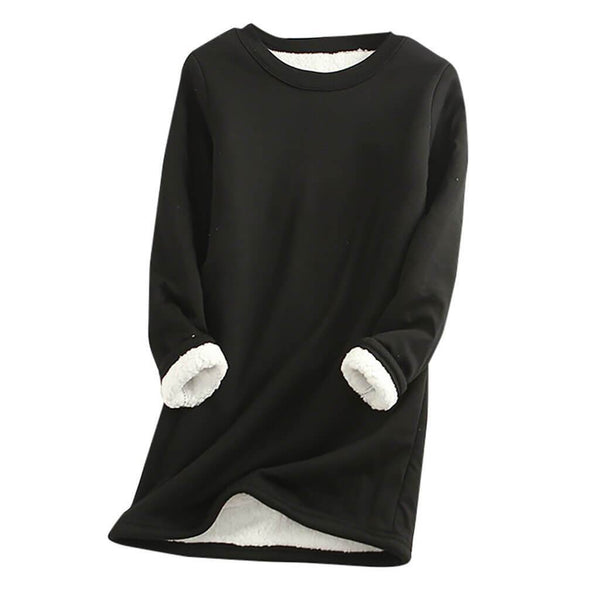 Drune | Lässiger Herbst Lange Fleece Pullover für Frauen