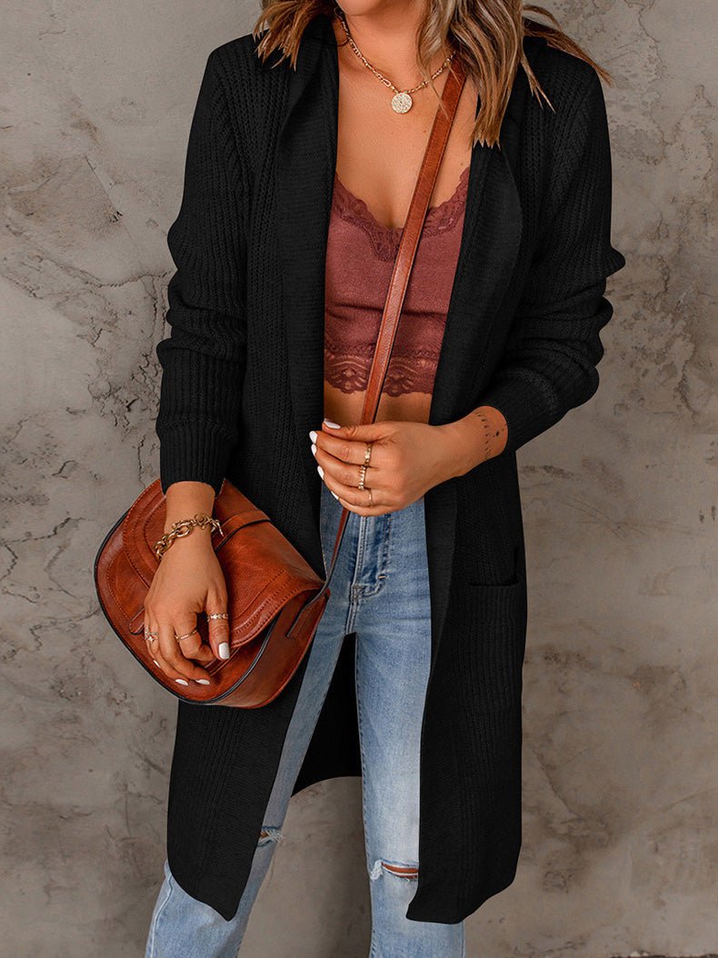 Drune | Wärmender Langer Strickcardigan
