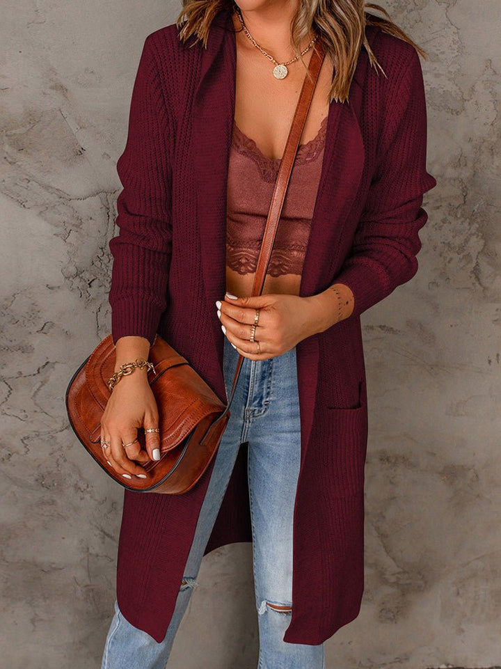 Drune | Wärmender Langer Strickcardigan