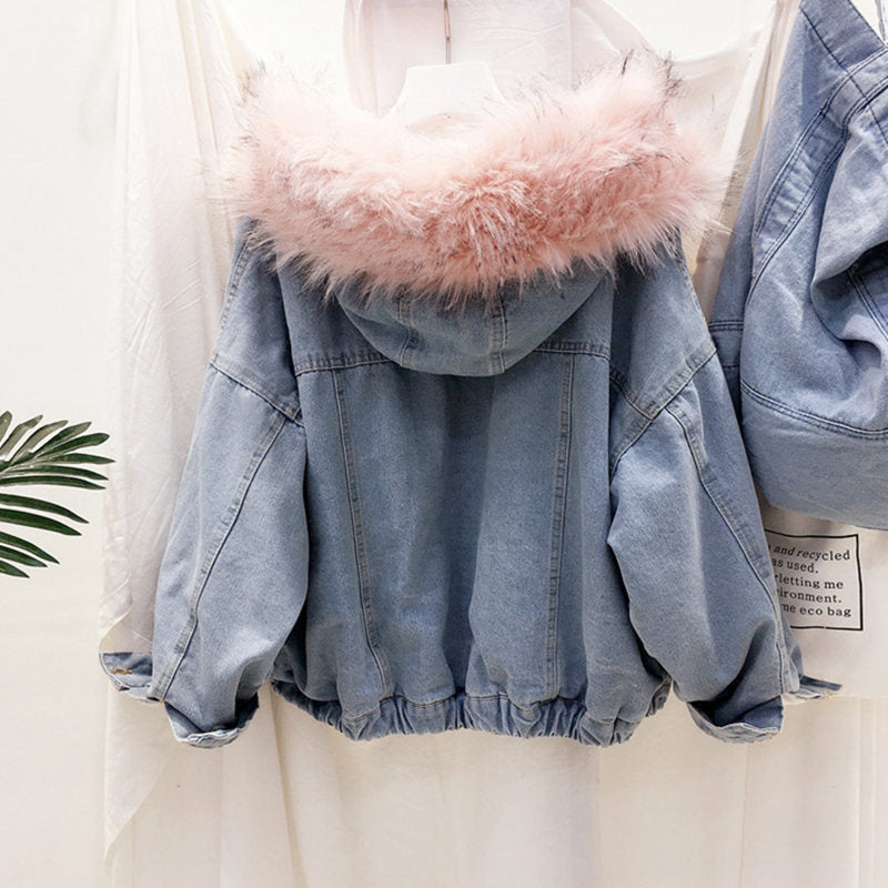 Drune | Damen Denim Winterjacke - Stilvoll & Warm