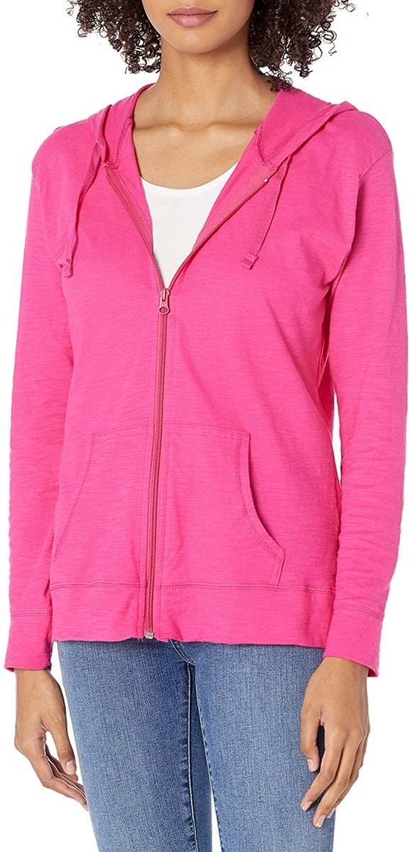 Drune | Damen Jersey Vollzip Kapuzenpulli Activewear