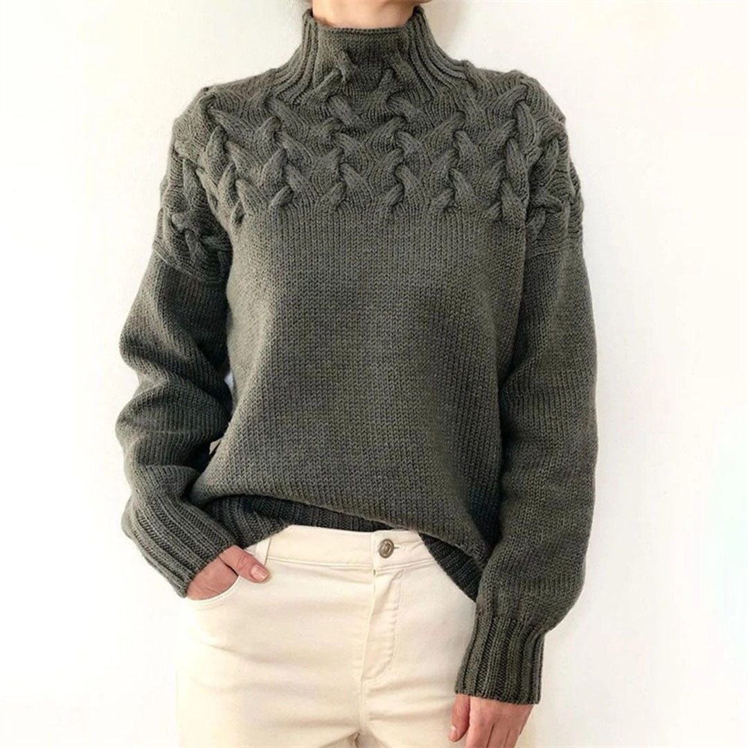 Drune | Damen Strickturtleneck Pullover