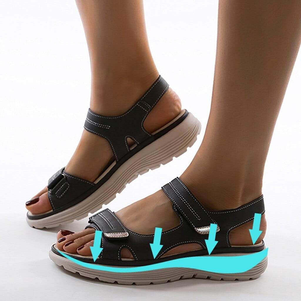Drune | Orthopädische Sandalen für Damen – Verstellbare Riemen für Optimalen Komfort