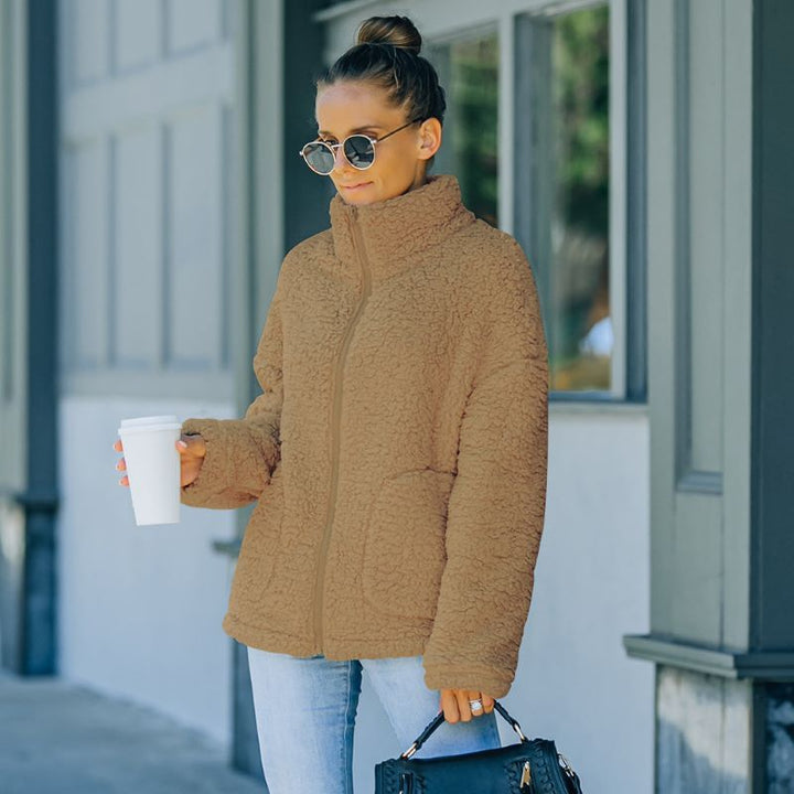 Drune | Damen Plüschjacke - Warm und Stilvoll